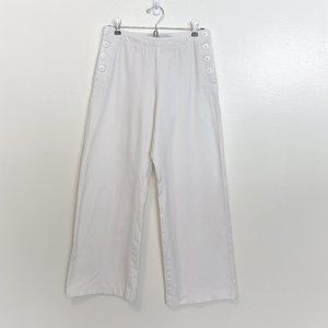 🌿 Contemporaine | White Capri Pants